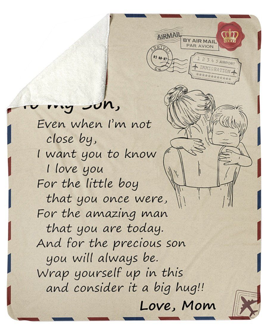 I Love You For The Little Boy That You Once Were To Son Fleece Blanket Sherpa Blanket