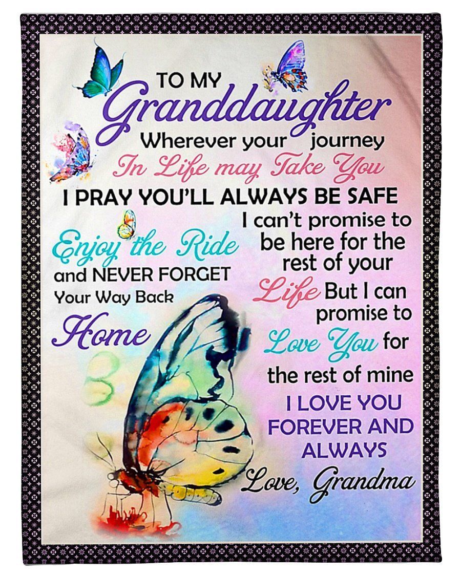 I Love You Forever And Always Grandma To Granddaughter Fleece Blanket Fleece Blanket
