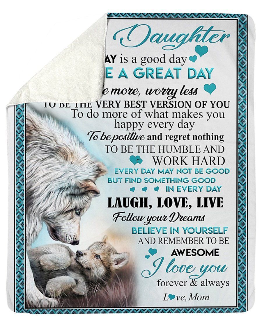 I Love You Forever And Always Mom Gift For Daughter Fleece Blanket