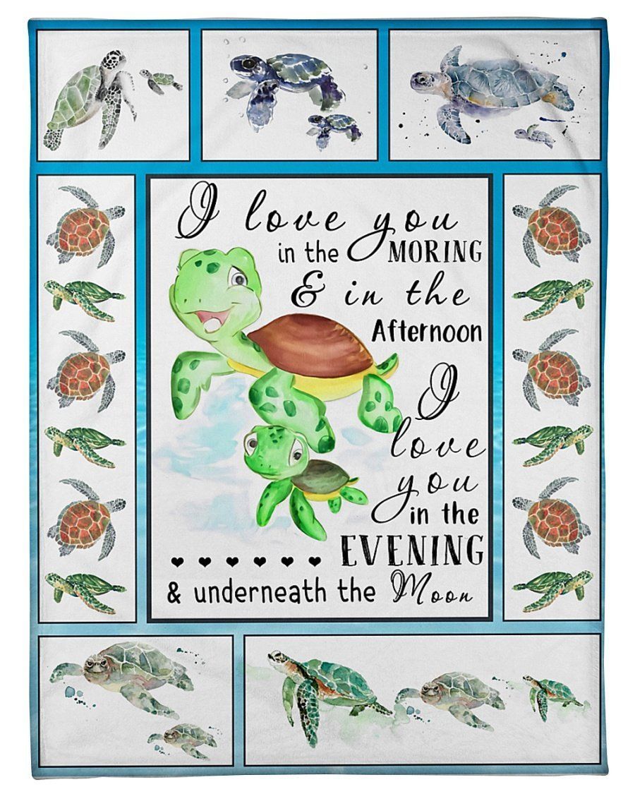 I Love You In The Morning In The Everything Underneath The Moon Fleece Blanket