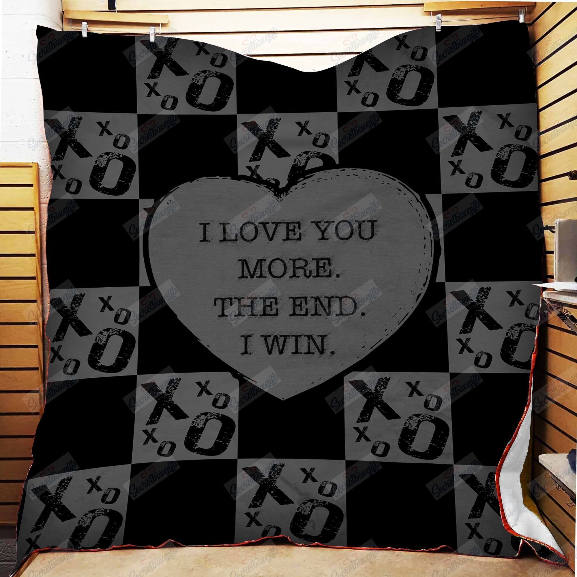 I Love You More Fleece Blanket