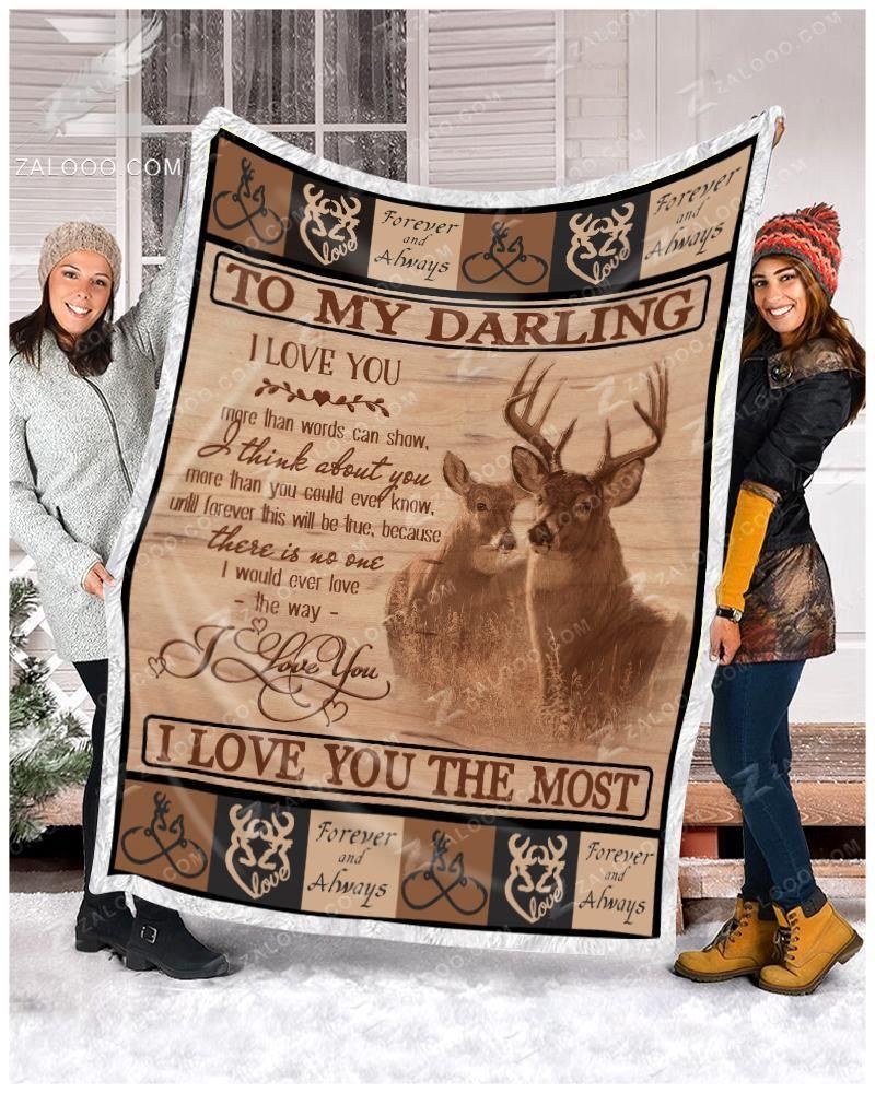 I Love You More Than Words Can Show Fleece Blanket