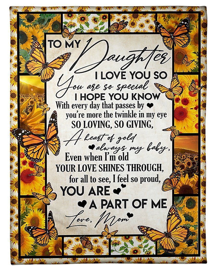 I Love You So Much You Are So Special Great Gift From Mom To Daughter Fleece Blanket