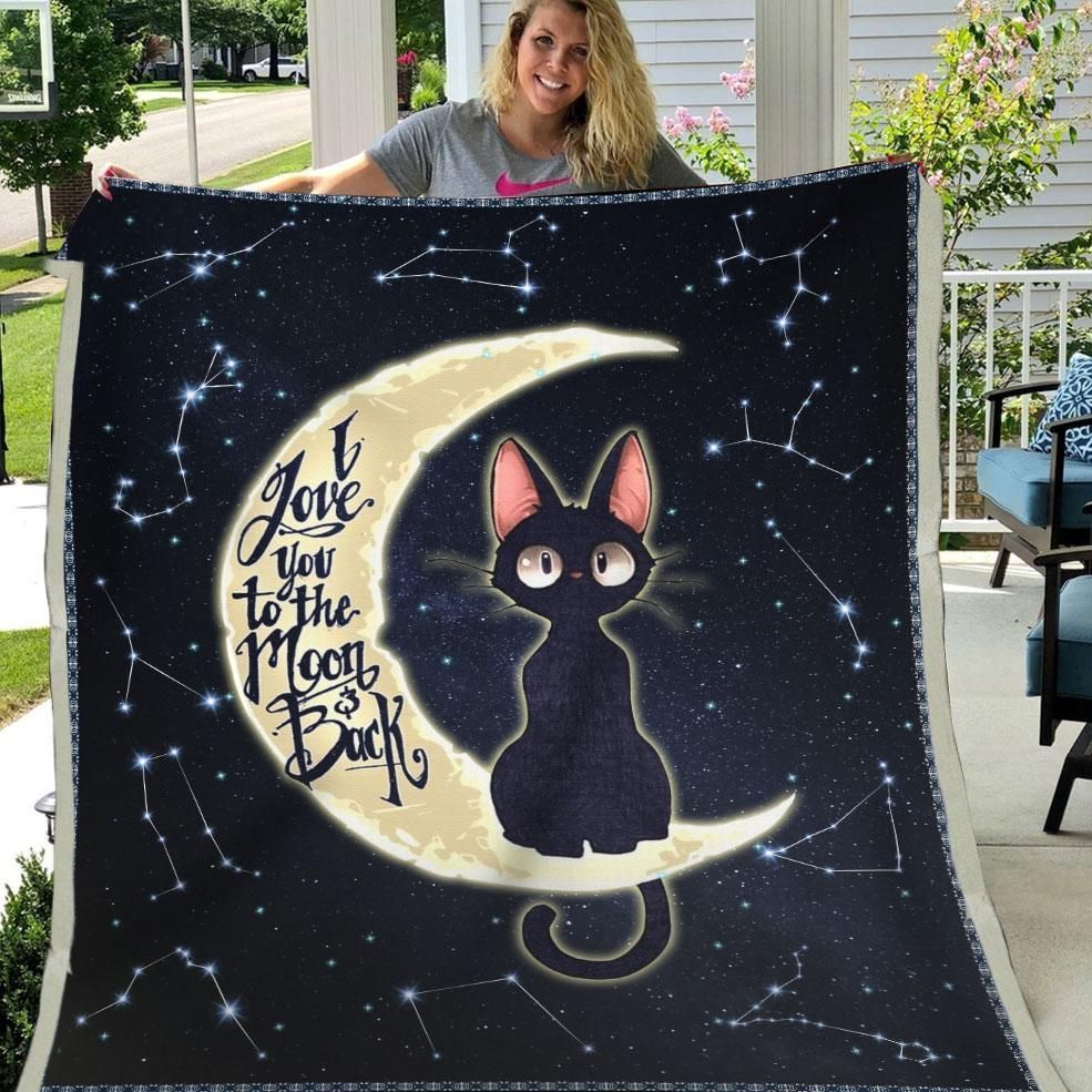 I Love You To The Moon And Back Sherpa Fleece Blanket