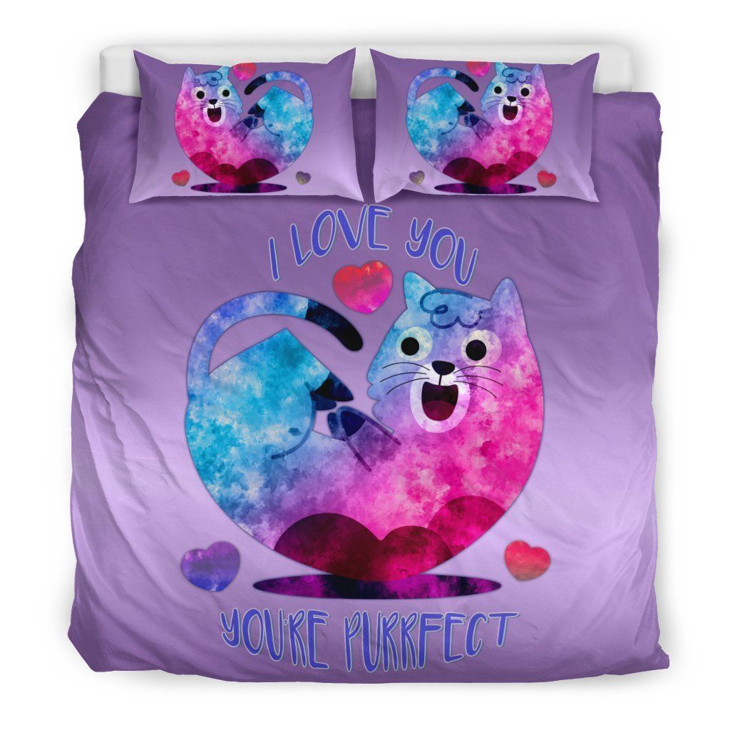 I Love You You’re Purrfect Bedding Set