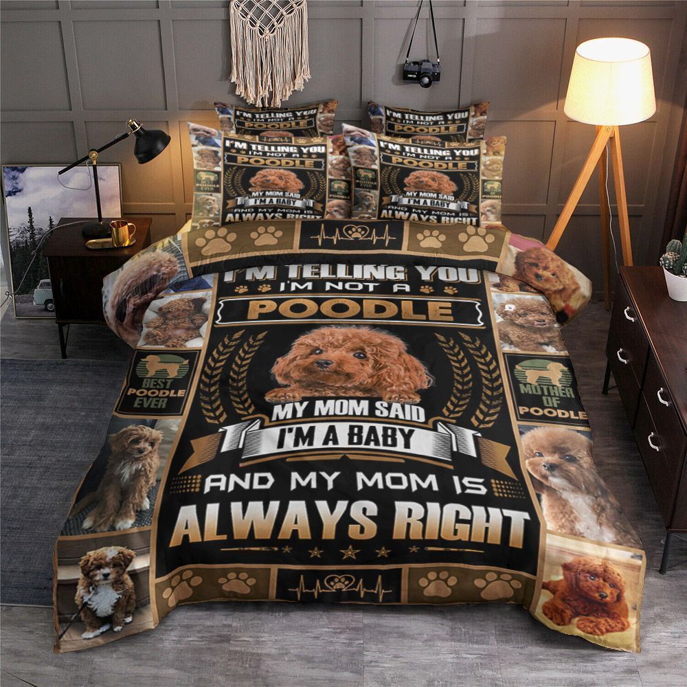 I m A Baby Poodle Bedding Set