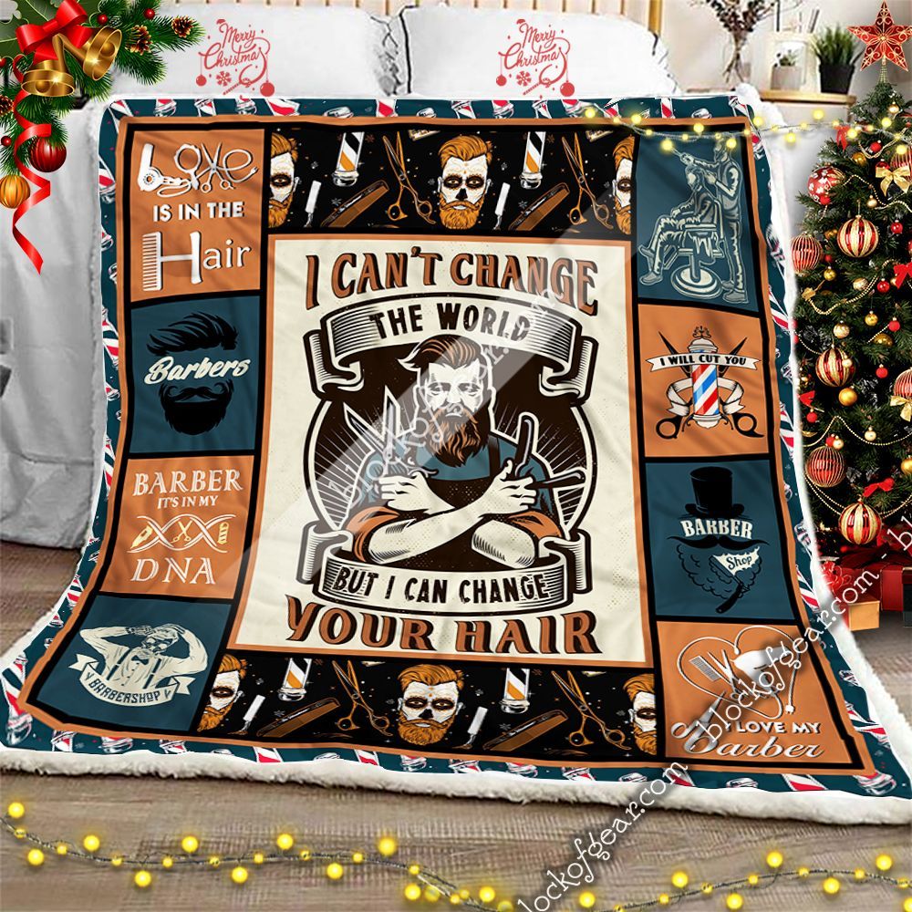 I’m A Barber Sherpa Fleece Blanket