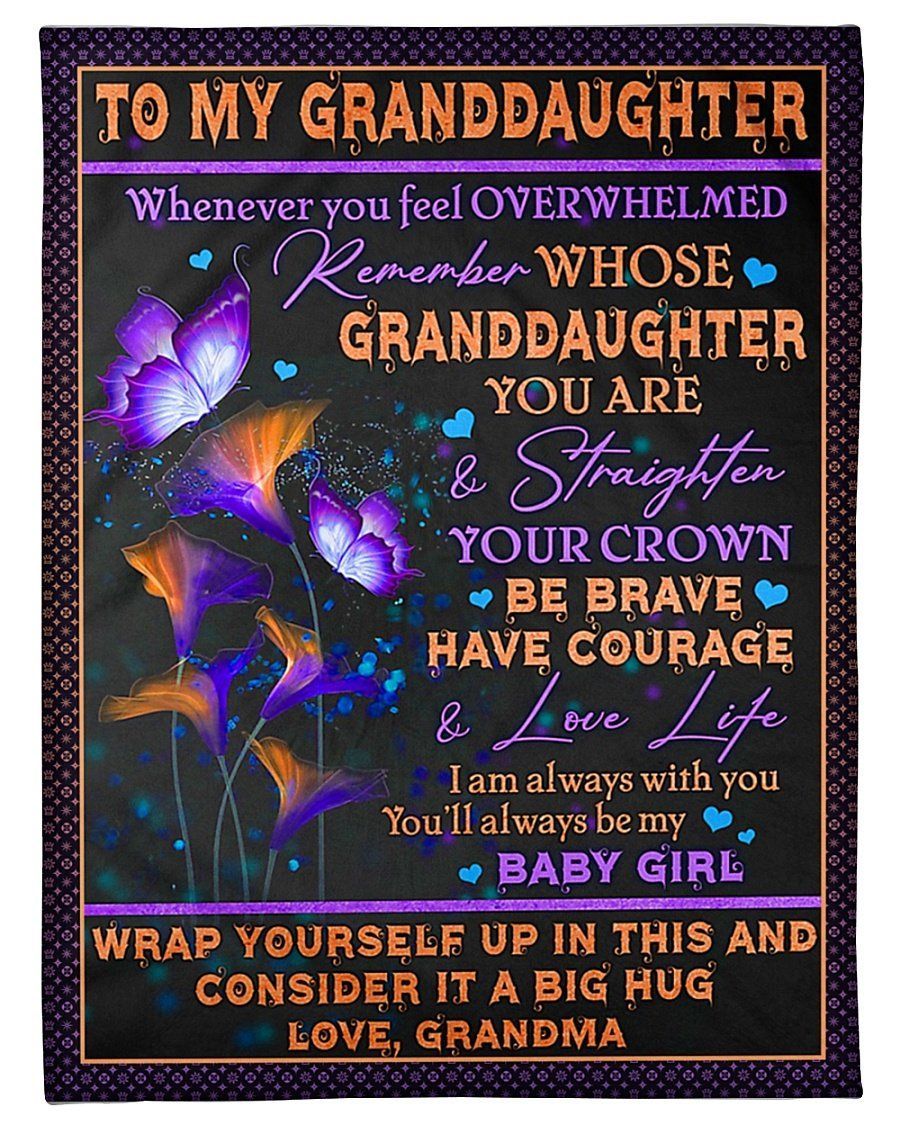 I’m Always Love You Grandma To Granddaughter Fleece Blanket Fleece Blanket