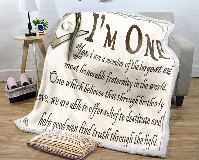 I’m One Freemasonry International Fleece Blanket