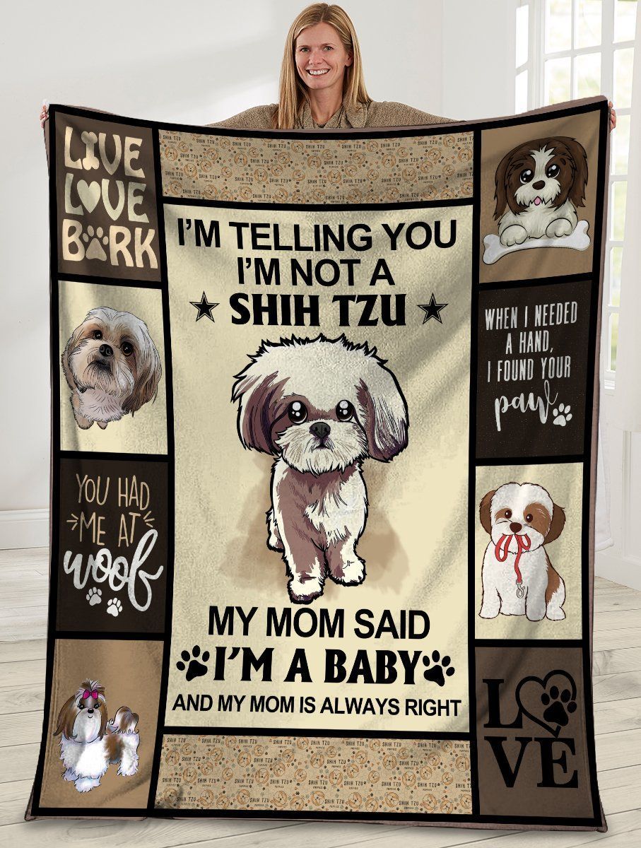 I’m Telling You I’m Not A Shih Tzu Dog Fleece Blanket