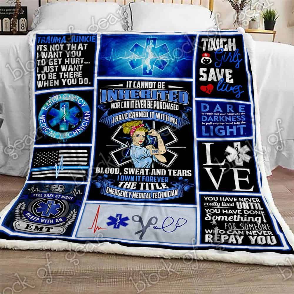 I Own It Forever EMT Fleece Blanket