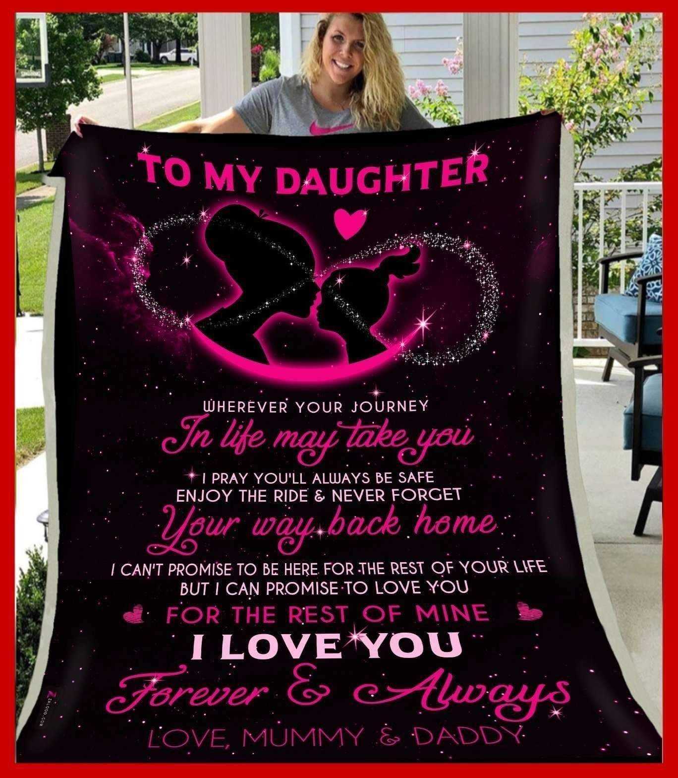 I Pray You’ll Always Be Safe Gift For Daughter Blanket