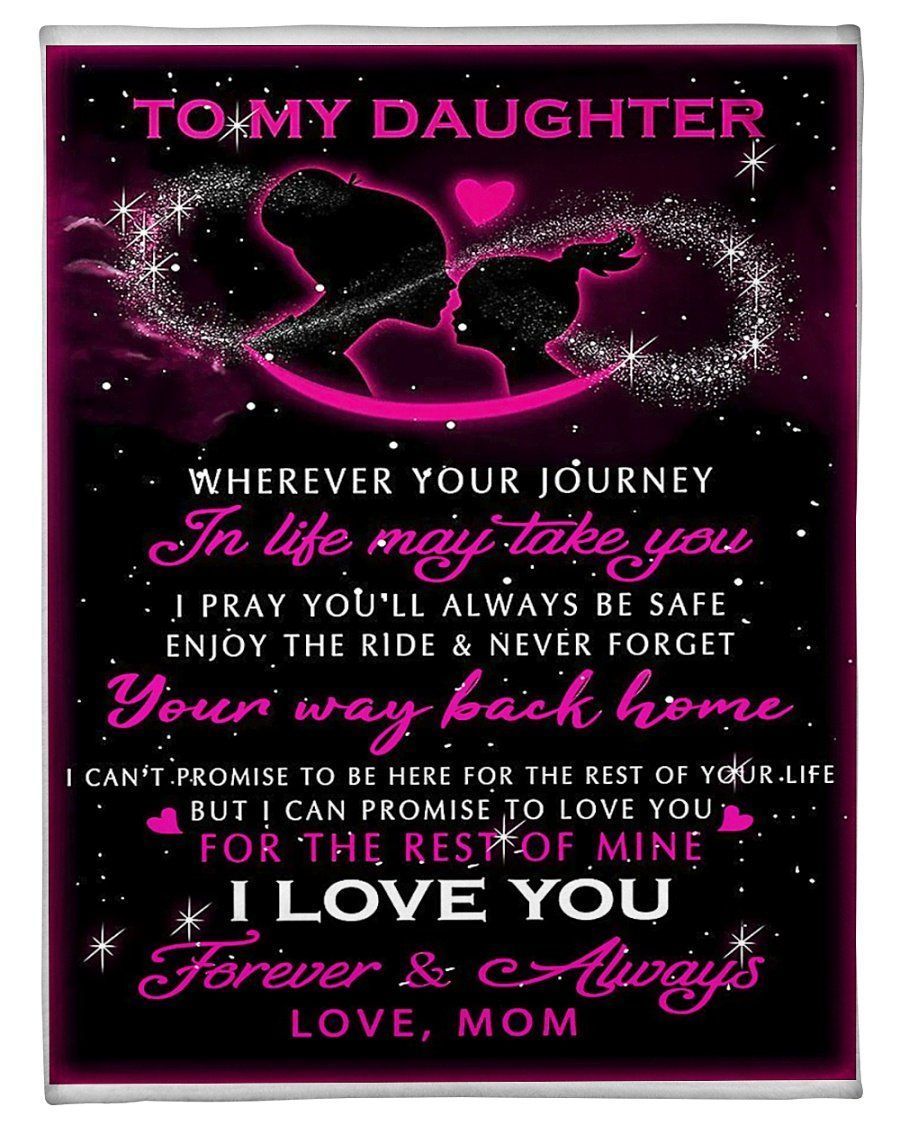 I Pray You’ll Always Be Safe Great Gift For Daughter Fleece Blanket