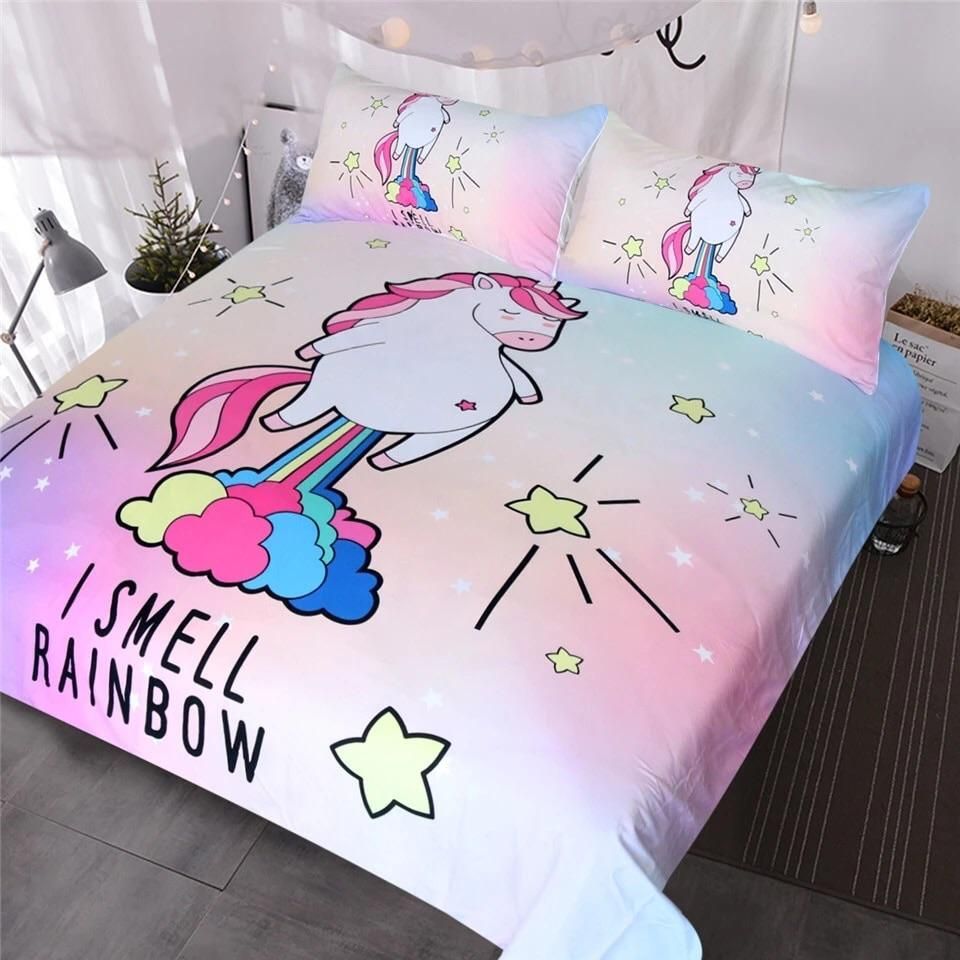 I Smell Rainbow Unicorn Bedding Set