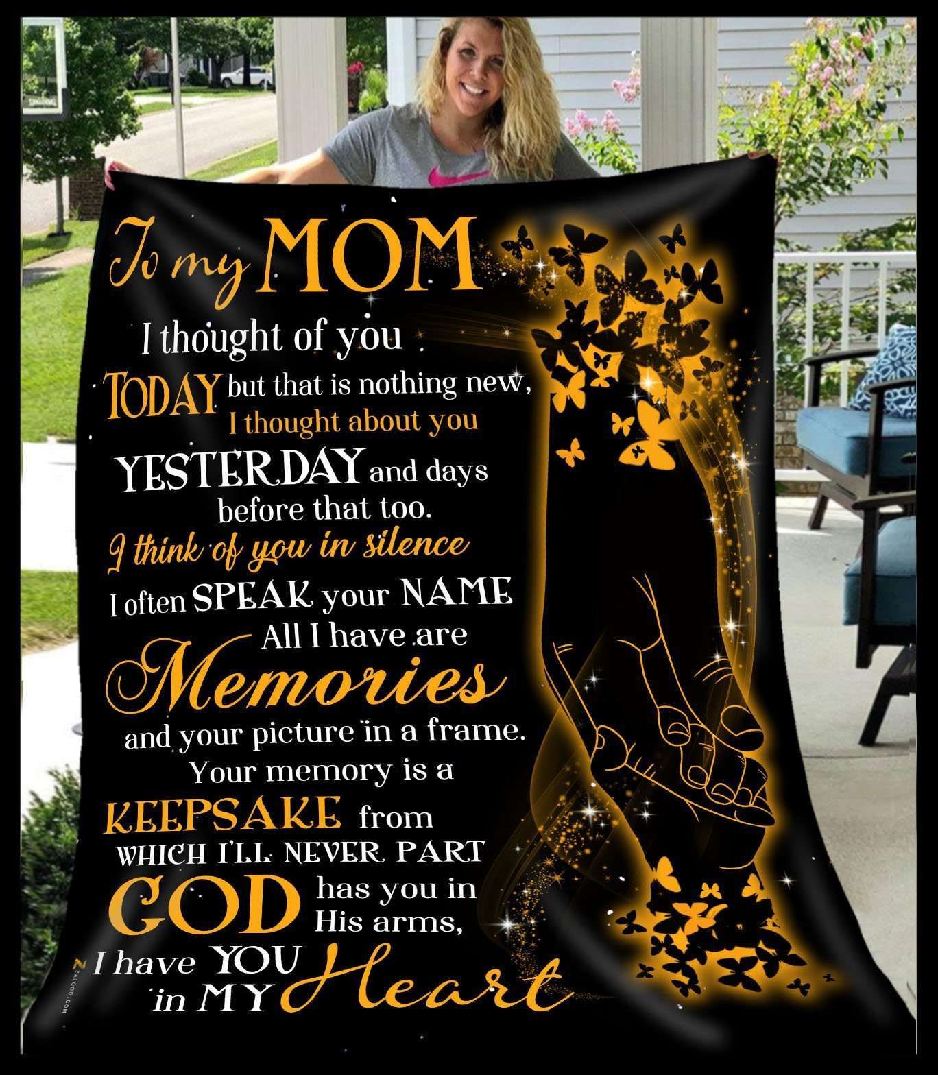 I Thought Of You All Times Giving Mom Blanket