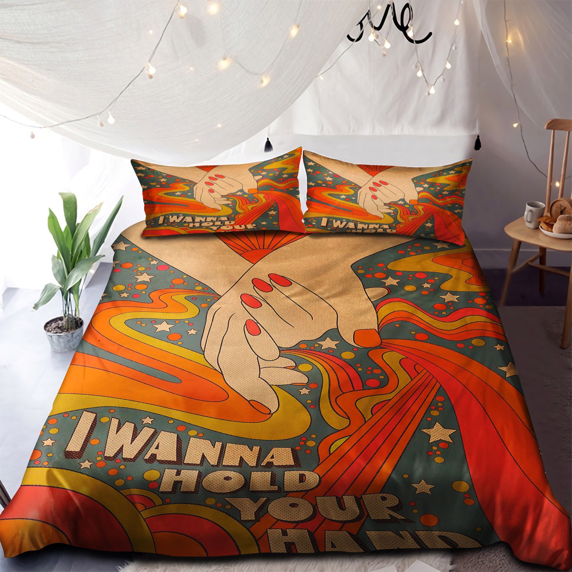 I Wanna Hold Your Hand Bedding Set