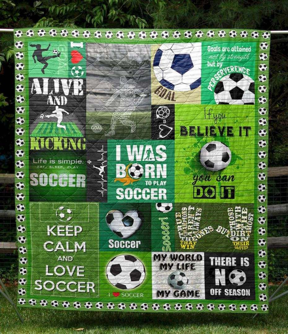 I Was Born To Play Soccer CG290560 Quilt Blanket