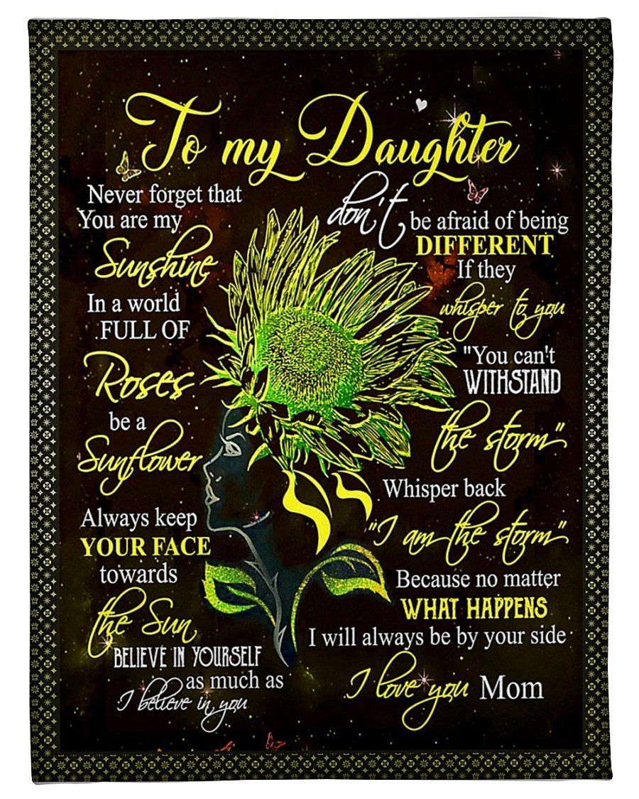 I Will Always Be By Your Side Fleece Blanket To Daughter Fleece Blanket