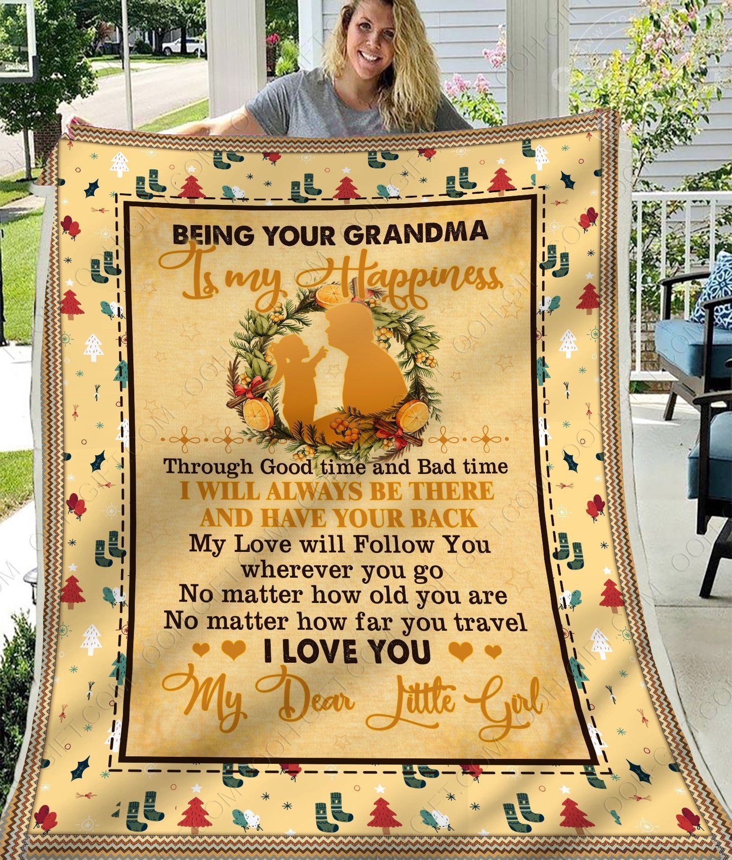 I Will Always Be There And Have Your Back Gift For Granddaughter Blanket