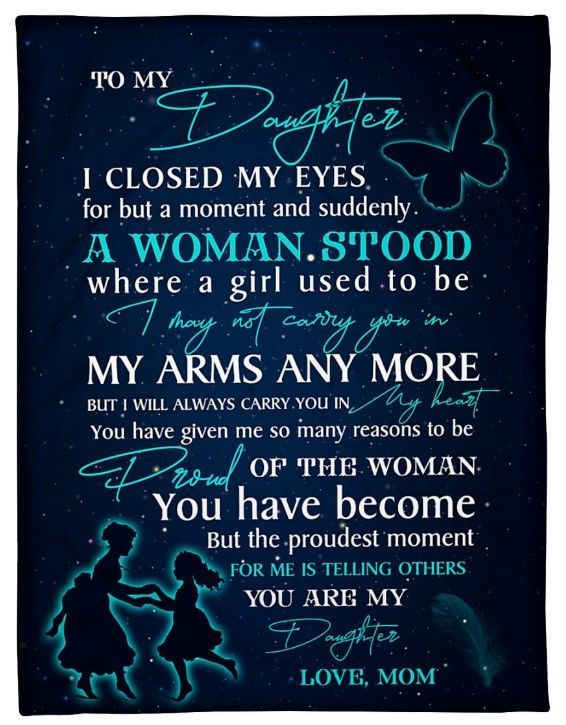 I Will Always Carry You In My Heart From Mom Sherpa Fleece Blanket