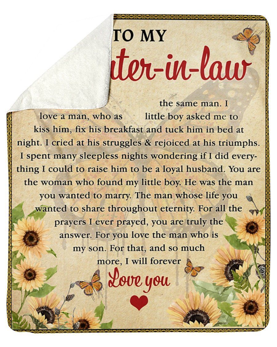 I Will Forever Love You Sunflowers To Daughter In Law Fleece Blanket Sherpa Blanket