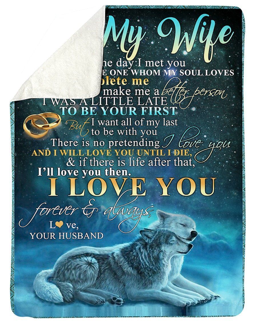 I Will Love You Until I Die Meaningful Gift From Husband To Wife Fleece Blanket