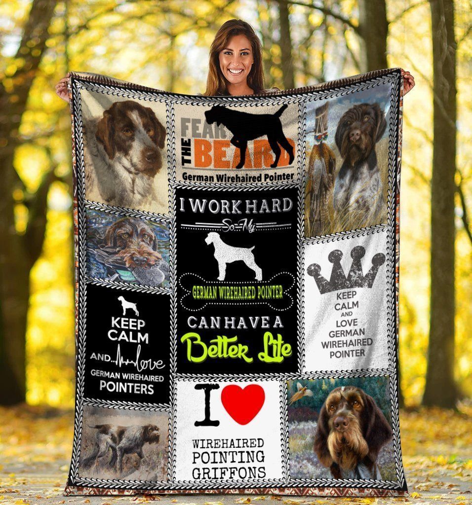 I Work Hard So My German Dog Can Have A Better Life Fleece Blanket