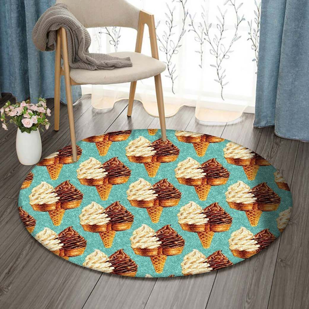 Ice Cream Round Carpet