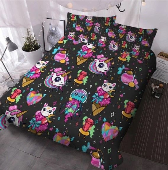 Ice Cream Unicorn Bedding Set