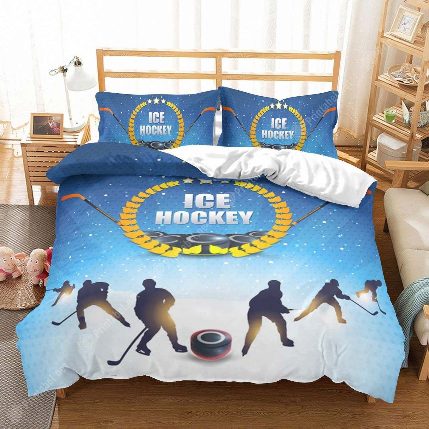 Ice Hockey Bedding Set
