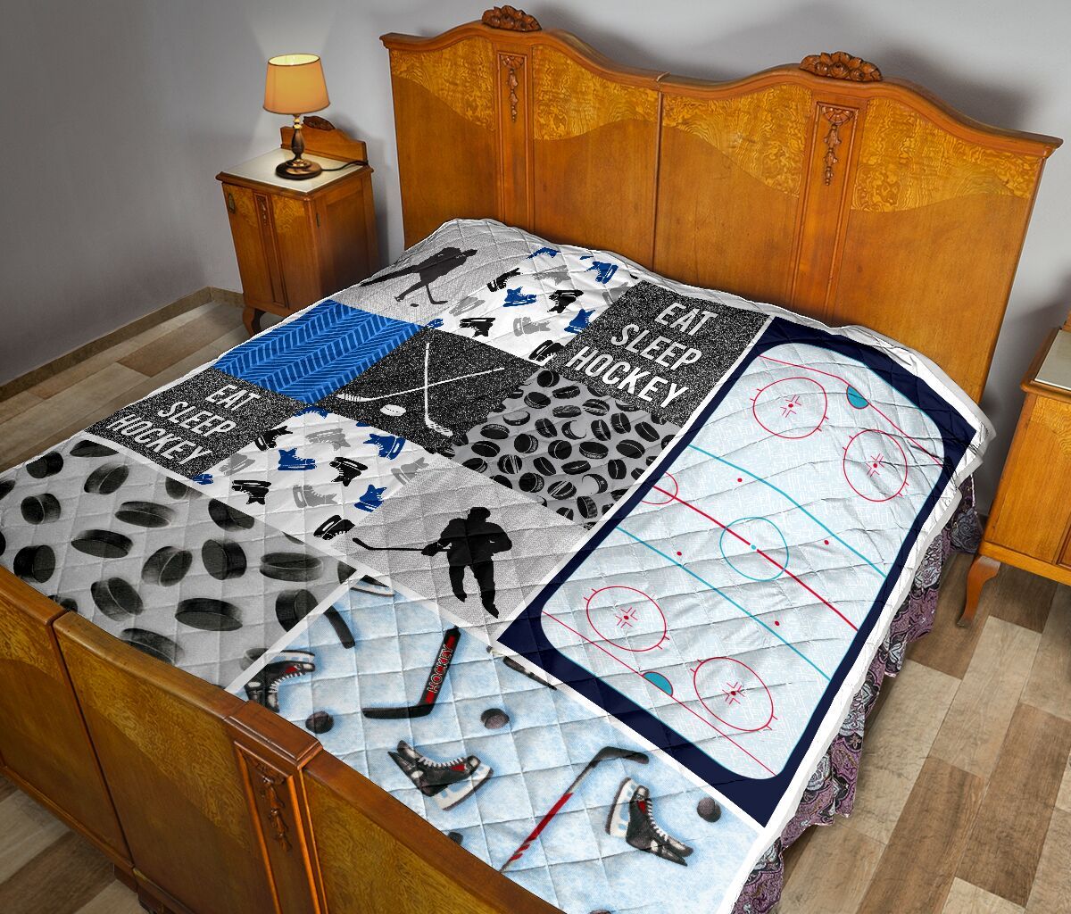 Ice Hockey Collection Quilt Blanket Dhc1312800Dd