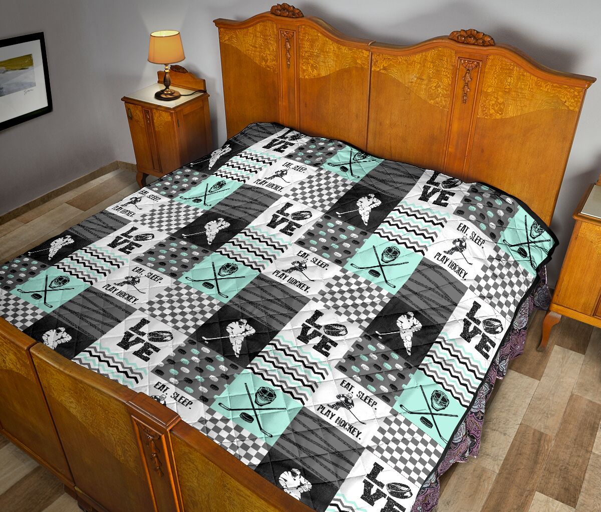 Ice Hockey Mk Quilt Blanket Dhc1312826Dd