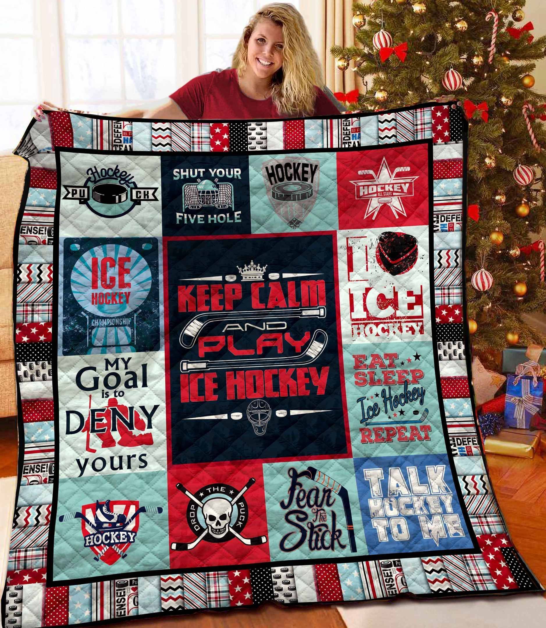 Ice Hockey Quilt Blanket BBB0411233HT