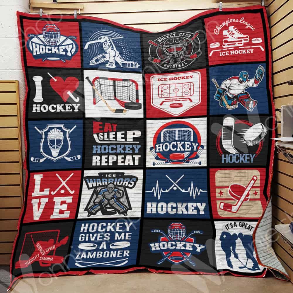 Ice Hockey Quilt Blanket DHC0102961TD