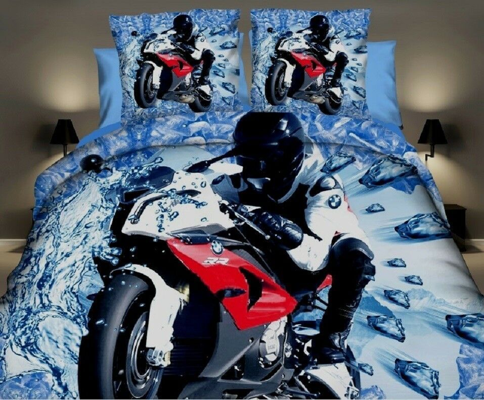Ice Mb Motorbike 3d Photo Bedding Set