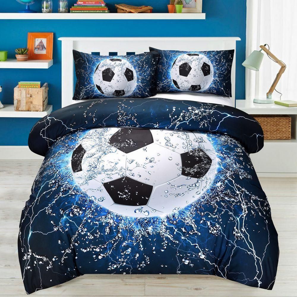 Ice Water Soccer Bedding Set