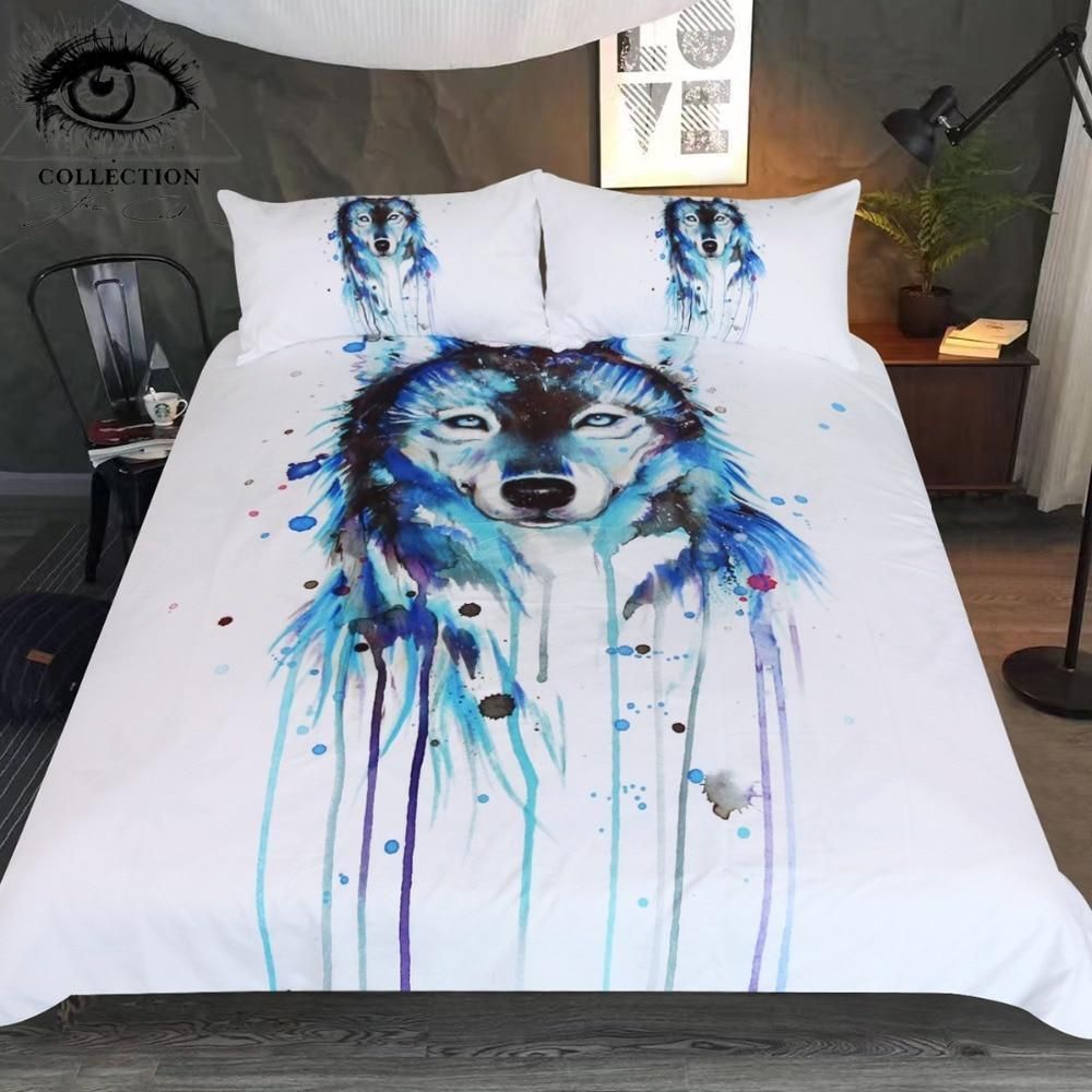 Ice Wolf Bedding Set