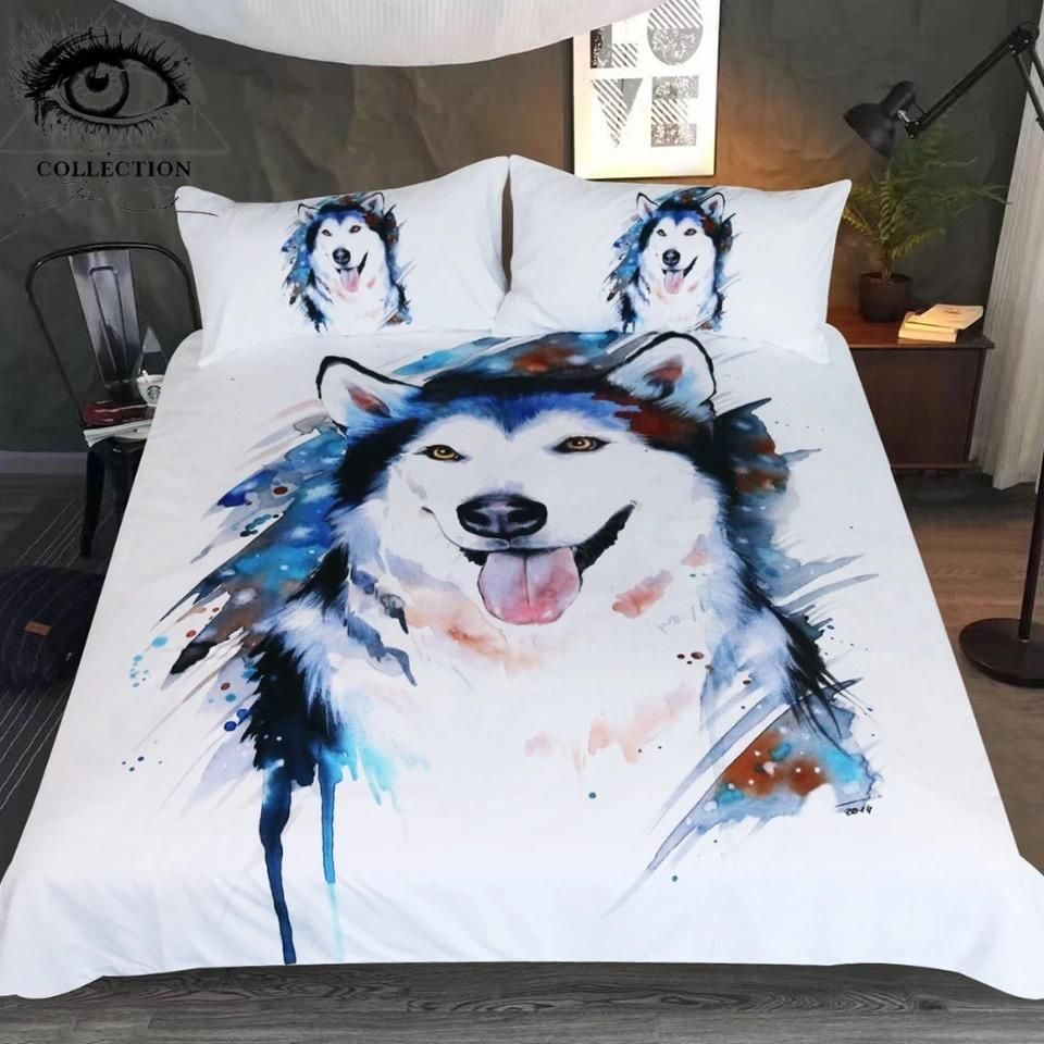 Ice Wolf By Pixie Cold Art Bedding Set