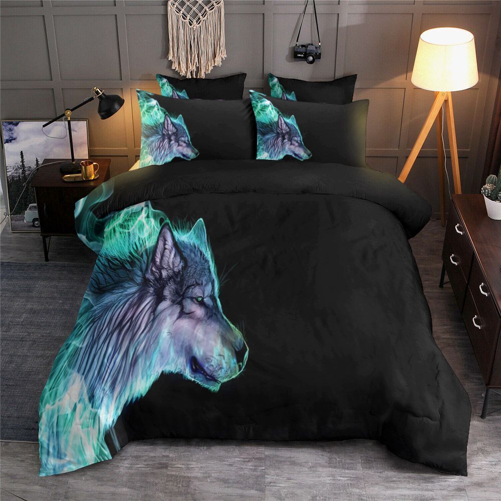 Ice Wolf Bedding Set
