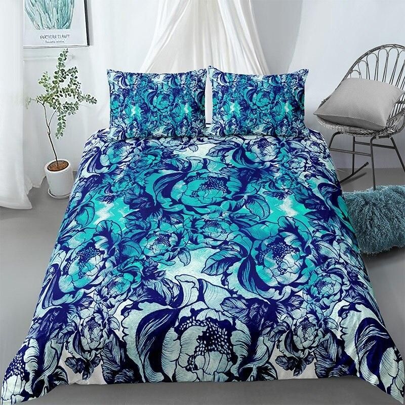 Icy Flower Garden Bedding Set