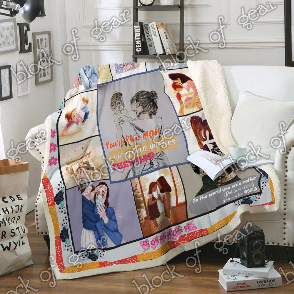 If I Know What Is Love It Is Because Of You Momma Sherpa Fleece Blanket