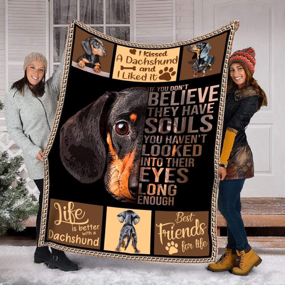 If You Don’t Believe They Have Souls Dachshund Fleece Blanket Gift For Dog Lovers