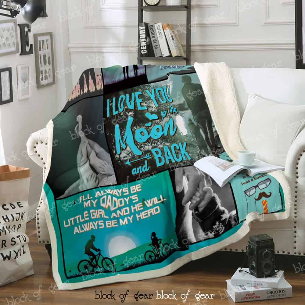 Ill Always Be My Daddys Little Girl Fleece Blanket