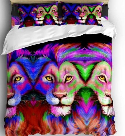 Illusion Lion Bedding Set