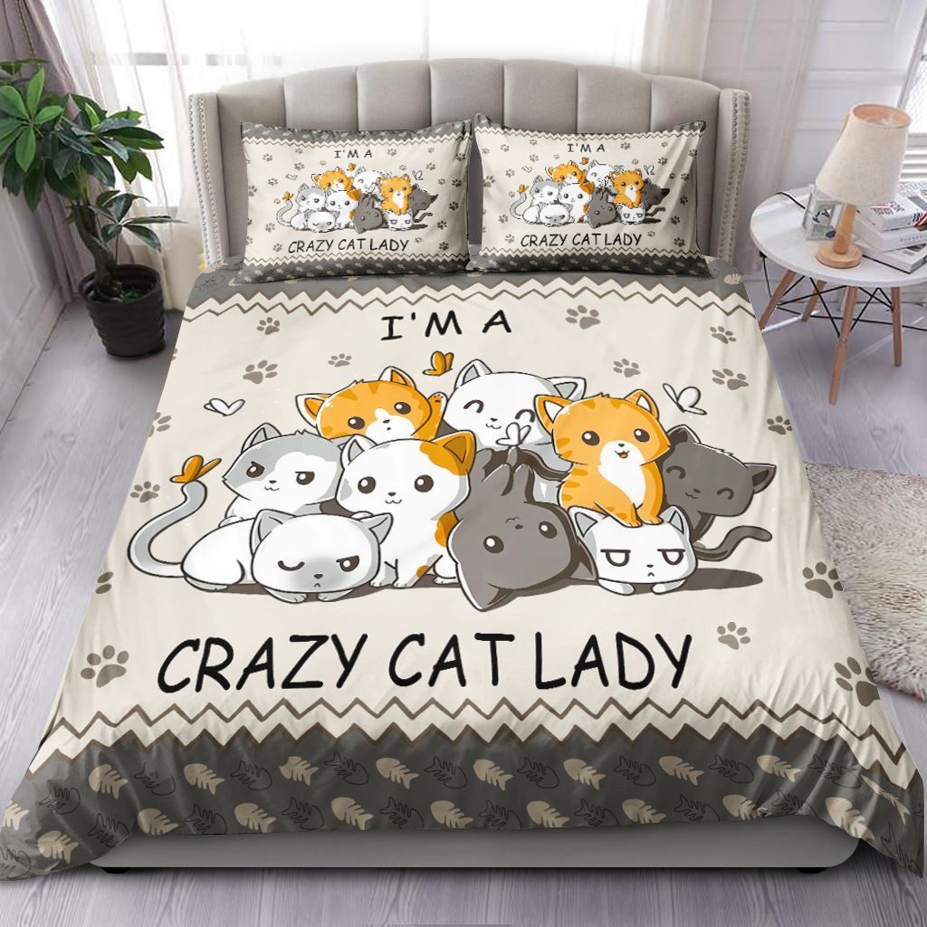 Im A Crazy Cat Lady Bedding Set