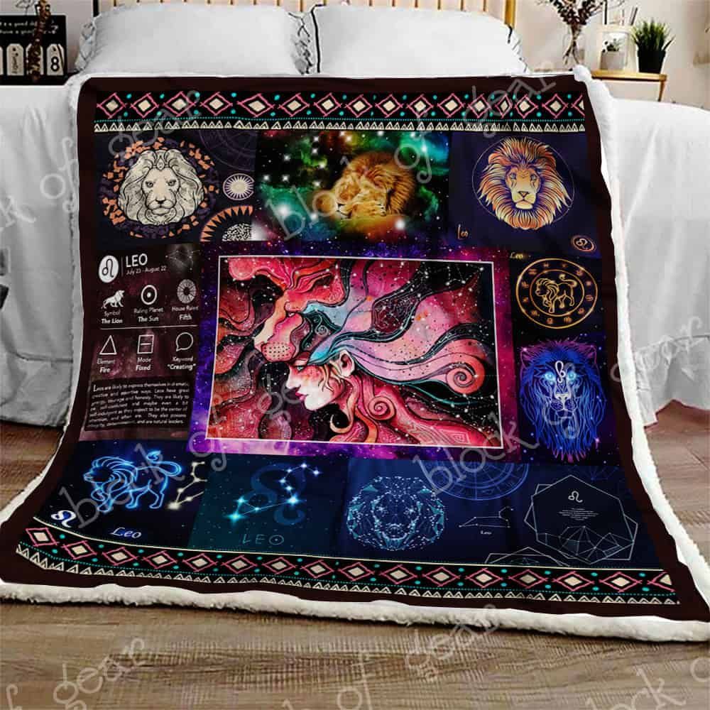 Im A Leo Fleece Blanket