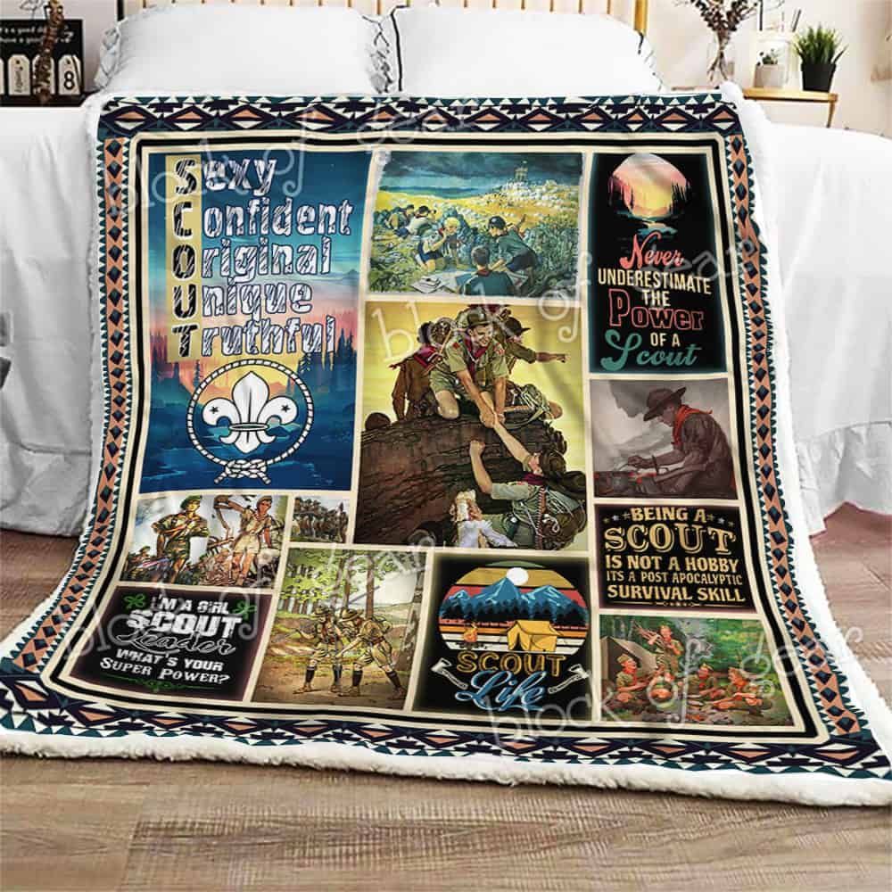 Im A Scout Fleece Blanket