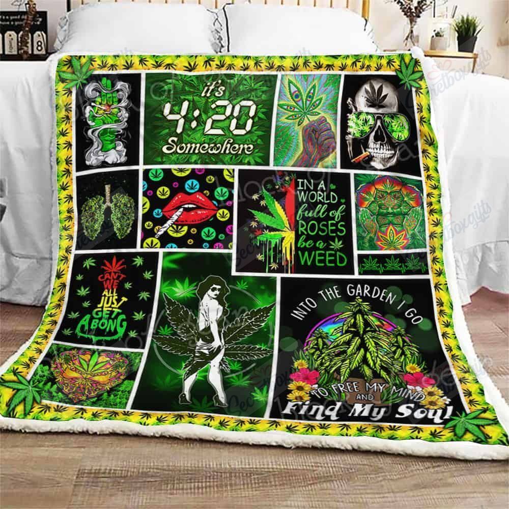 In A World Full Of Roses Be A Weed Somewhere Fleece Blanket