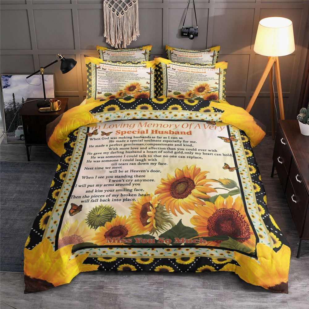 In Loving Memory Of A Very Special Husband Bedding Set