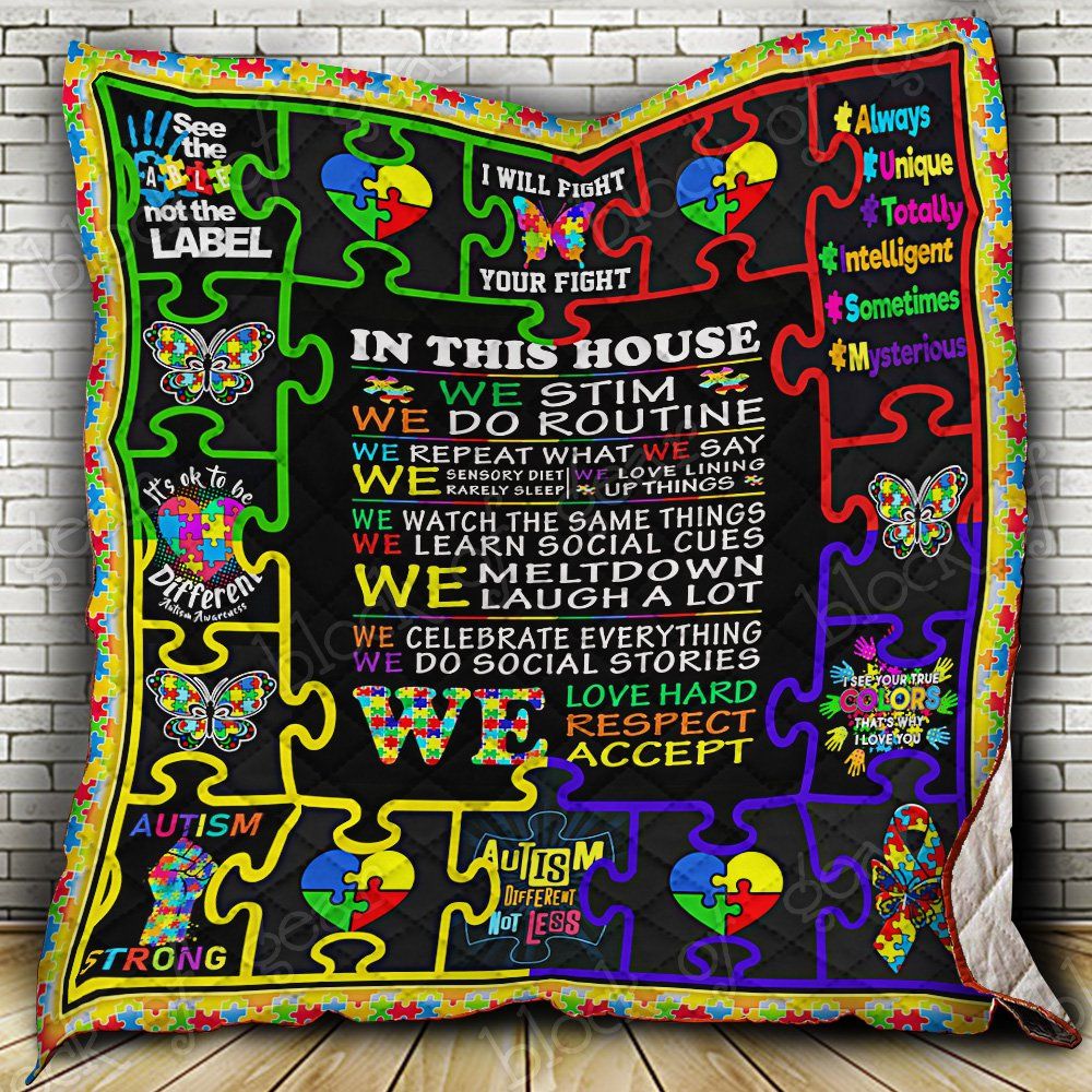 In This House We Do Autism Quilt Thb1006 Dhc11122397Dd